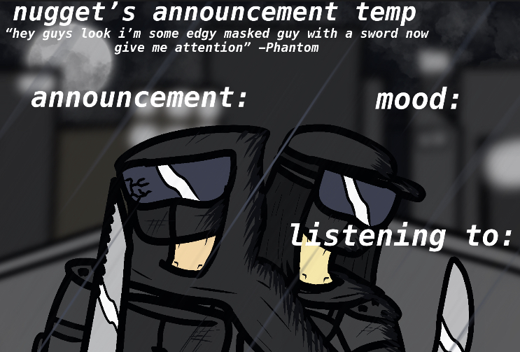 High Quality Nugget’s Announcement Template Blank Meme Template