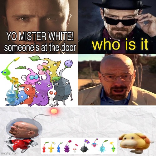 sorry about the garbage image at the bottom | image tagged in yo mister white someone s at the door | made w/ Imgflip meme maker