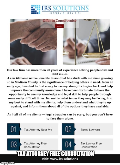 TAX ATTORNEY FREE CONSULTATION | made w/ Imgflip meme maker