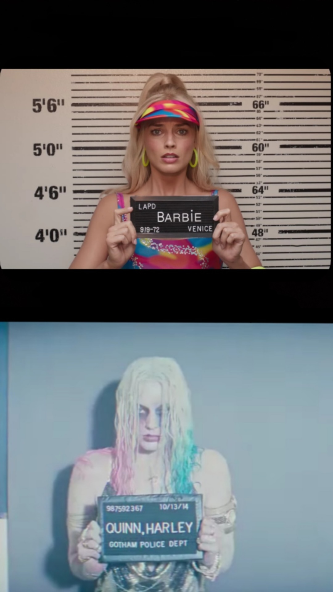 High Quality Barbie and Harley Quinn Blank Meme Template