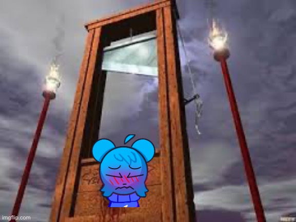 anti-skyocean | image tagged in guillotine | made w/ Imgflip meme maker
