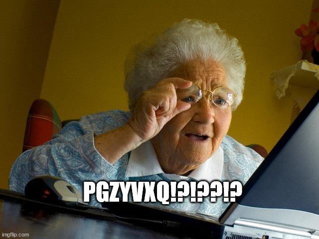 Grandma Finds The Internet Meme | PGZYVXQ!?!??!? | image tagged in memes,grandma finds the internet | made w/ Imgflip meme maker