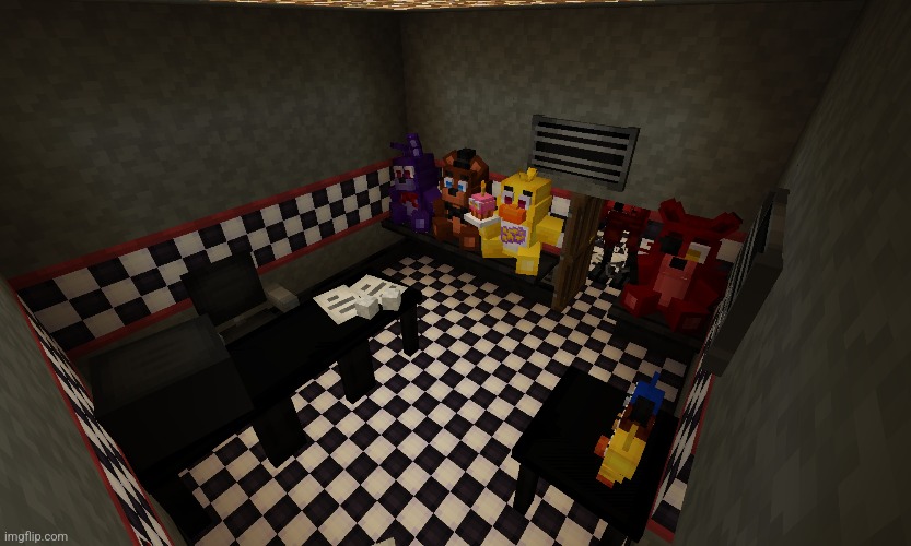Manager's Office In Minecraft | image tagged in fnaf | made w/ Imgflip meme maker