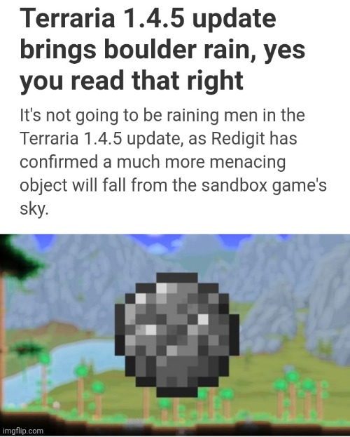 Oh no | image tagged in terraria | made w/ Imgflip meme maker