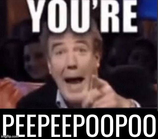 You're X (Blank) | PEEPEEPOOPOO | image tagged in you're x blank | made w/ Imgflip meme maker