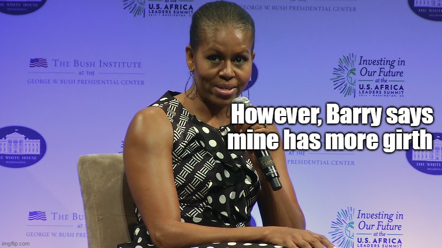 However, Barry says mine has more girth | made w/ Imgflip meme maker