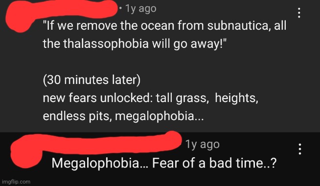 Funni comment on youtube | image tagged in subnautica | made w/ Imgflip meme maker