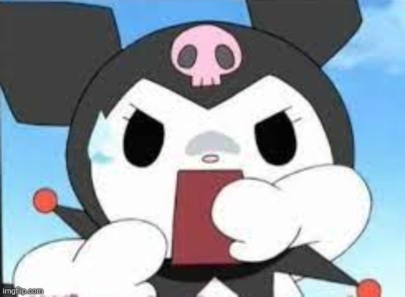 kuromi surprised | image tagged in kuromi surprised | made w/ Imgflip meme maker