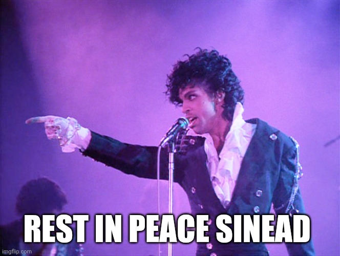 Prince Nothing Compares 2 U | REST IN PEACE SINEAD | image tagged in prince nothing compares 2 u | made w/ Imgflip meme maker