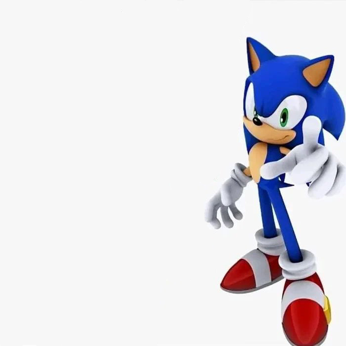 High Quality Sonic says Blank Meme Template