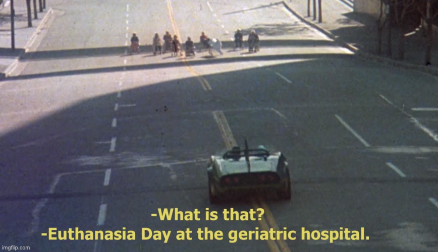 Death Race 2000 Euthanasia Day | image tagged in death race 2000 euthanasia day | made w/ Imgflip meme maker
