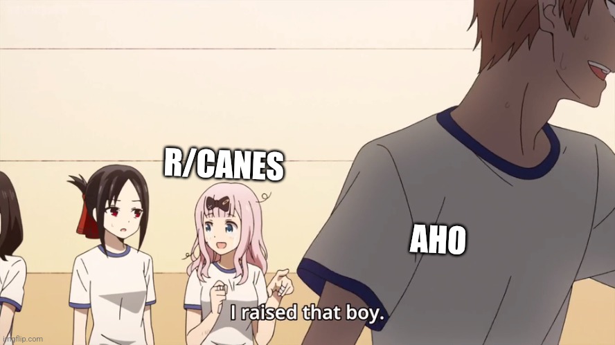 I raised that boy. | R/CANES; AHO | image tagged in i raised that boy | made w/ Imgflip meme maker