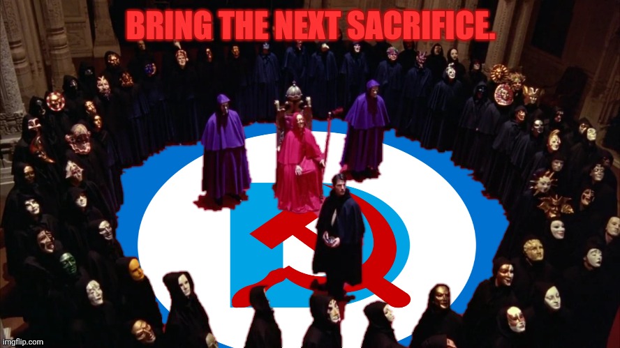 Democrats Abortion Sacrifice | image tagged in democrat,cult,child,sacrifice,abortion is murder | made w/ Imgflip meme maker