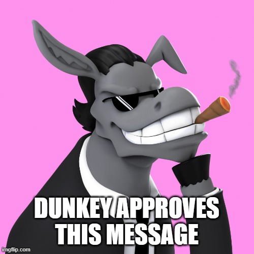 Dunkey | DUNKEY APPROVES THIS MESSAGE | image tagged in dunkey | made w/ Imgflip meme maker