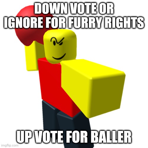 I honestly don't care whether the meme is dead or not | DOWN VOTE OR IGNORE FOR FURRY RIGHTS; UP VOTE FOR BALLER | image tagged in baller | made w/ Imgflip meme maker