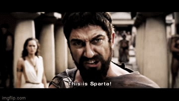 We Are Number One but THIS IS SPARTA animated gif