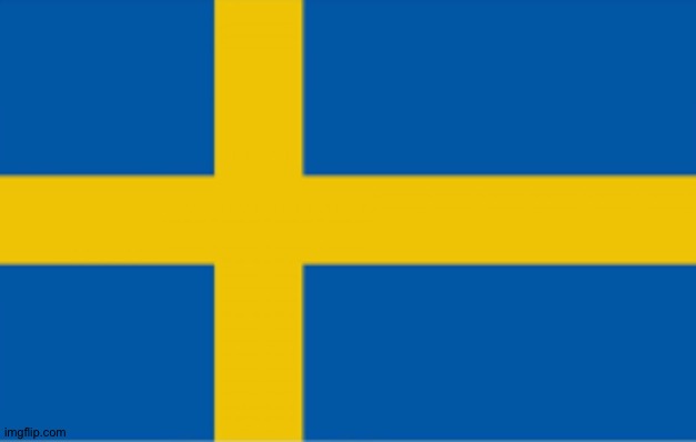 Sweden flag | image tagged in sweden flag | made w/ Imgflip meme maker