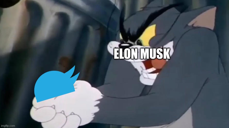 R.I.P. Twitter | ELON MUSK | image tagged in twitter,tom and jerry,TomAndJerryMemes | made w/ Imgflip meme maker