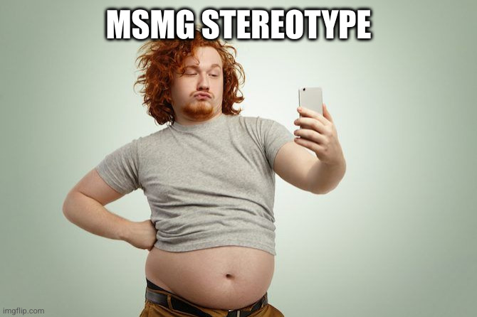 Fat Guy Selfie | MSMG STEREOTYPE | image tagged in fat guy selfie | made w/ Imgflip meme maker