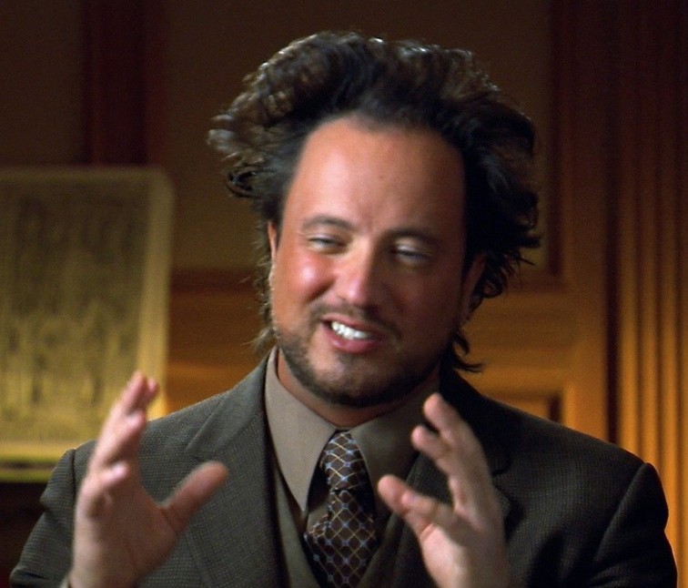 High Quality Ancient Aliens Guy Blank Meme Template