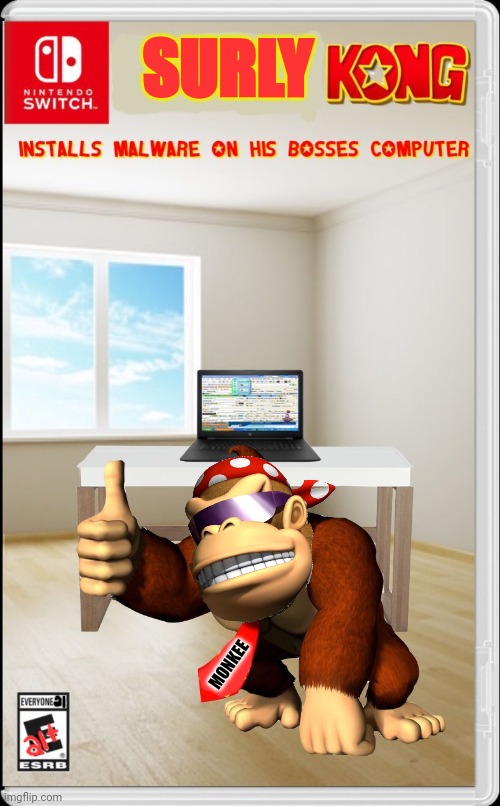 Funny kong Blank Meme Template