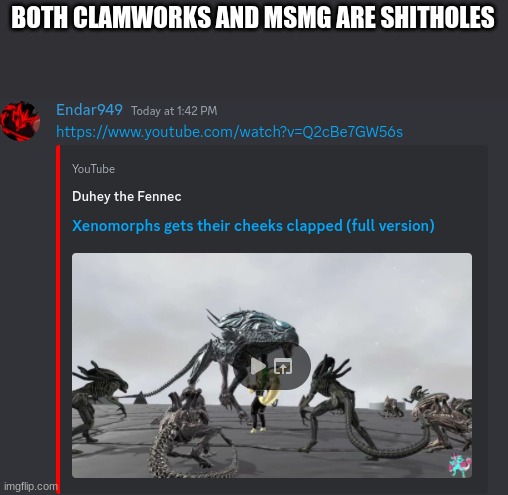 BOTH CLAMWORKS AND MSMG ARE SHITHOLES | made w/ Imgflip meme maker