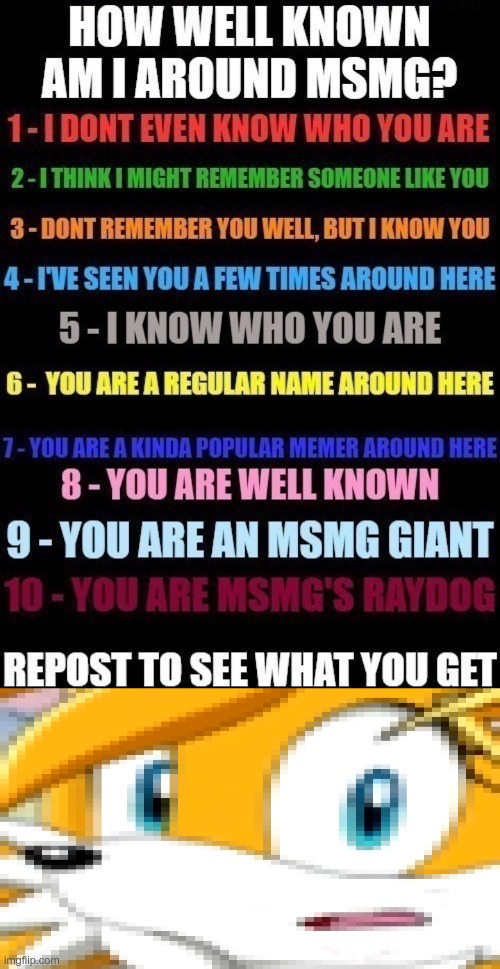 Oh no | image tagged in crispy tailsko stare,memes | made w/ Imgflip meme maker