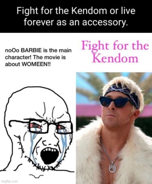 Ken > barbie | image tagged in barbie,chad,toxic masculinity,based | made w/ Imgflip meme maker