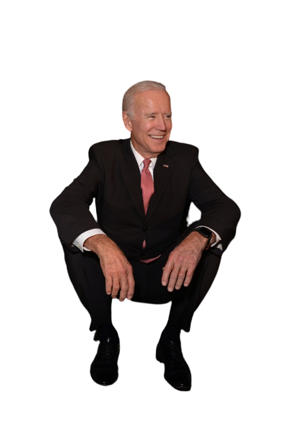 High Quality Joe Biden Sitting Blank Meme Template