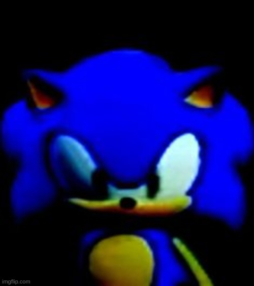 sonic stare | image tagged in sonic stare | made w/ Imgflip meme maker