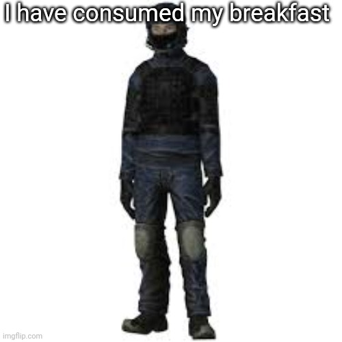 the he | I have consumed my breakfast | image tagged in the he | made w/ Imgflip meme maker
