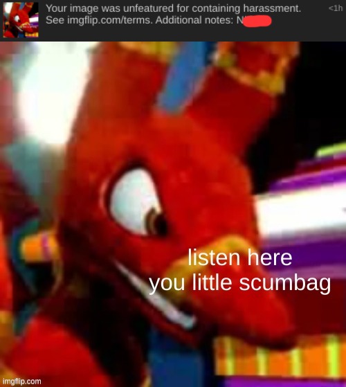 it's turkey | image tagged in preztail listen here you little scumbag | made w/ Imgflip meme maker
