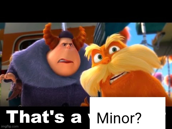 That's a Woman | Minor? | image tagged in that's a woman | made w/ Imgflip meme maker