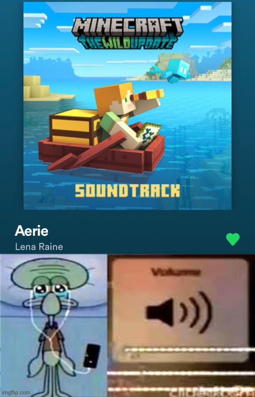 image tagged in squidward crying listening to music | made w/ Imgflip meme maker