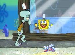 High Quality Spongebob Excited Squidward Blank Meme Template