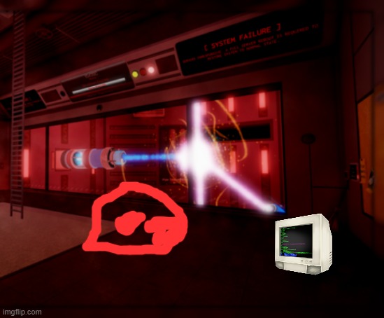 a_core_blows_up_with_a_monitor_and_a_blob_and_they_die_i_think | made w/ Imgflip meme maker