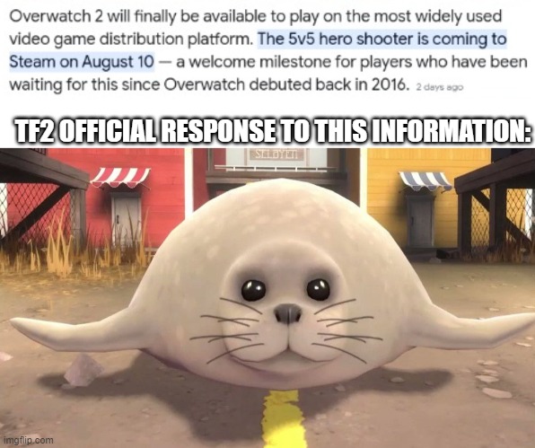 all it took was a single seal | TF2 OFFICIAL RESPONSE TO THIS INFORMATION: | made w/ Imgflip meme maker