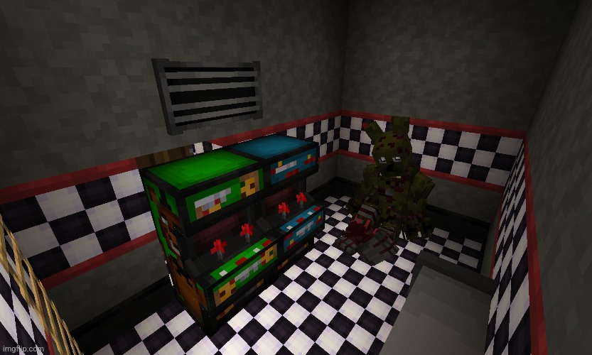 The Saferoom In Minecraft | image tagged in fnaf | made w/ Imgflip meme maker