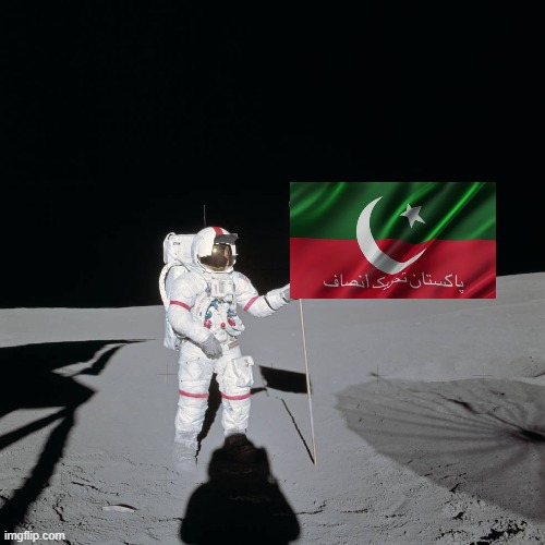 PTI FLAG | image tagged in political meme | made w/ Imgflip meme maker