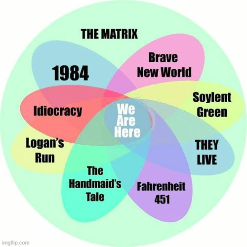 You are here | image tagged in 1984,brave new world | made w/ Imgflip meme maker