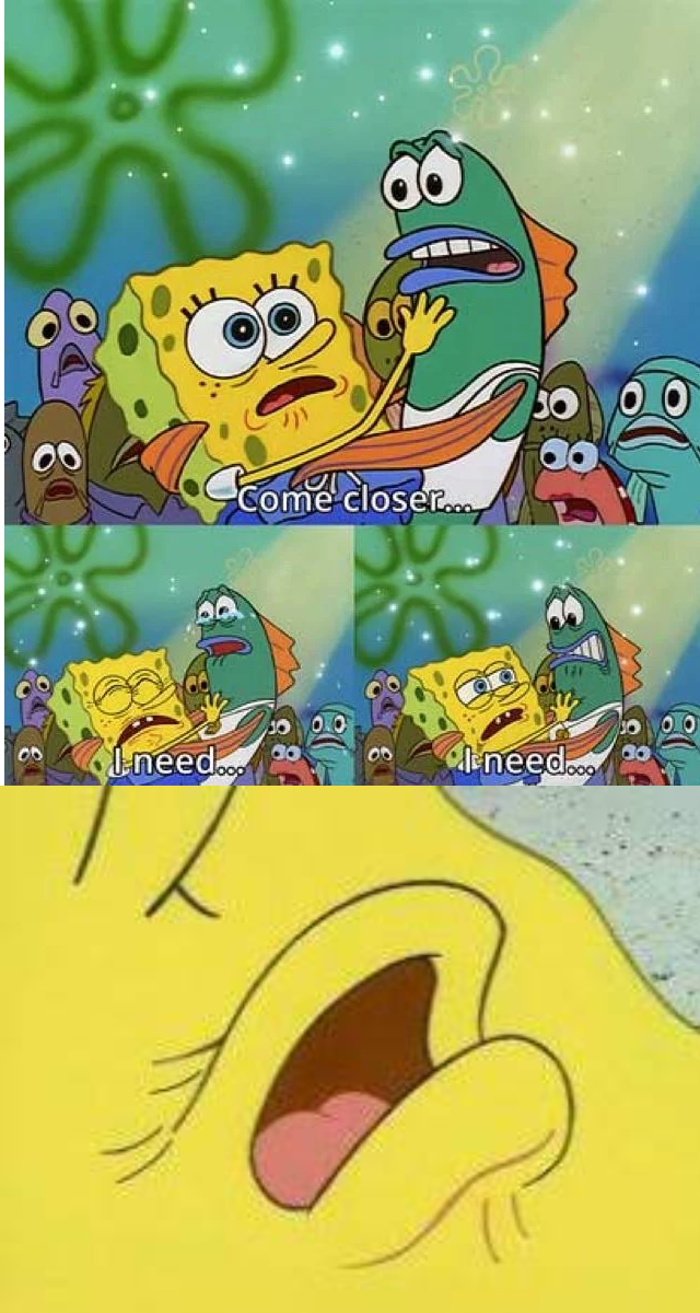 Spongebob Whisper Blank Meme Template