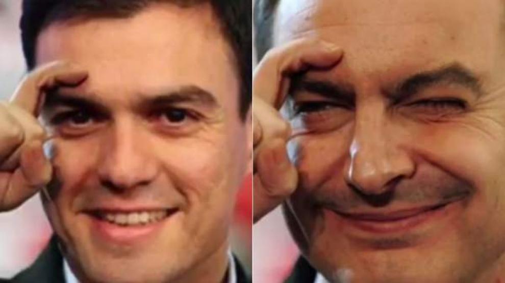 High Quality zapatero y sanchez illuminati Blank Meme Template