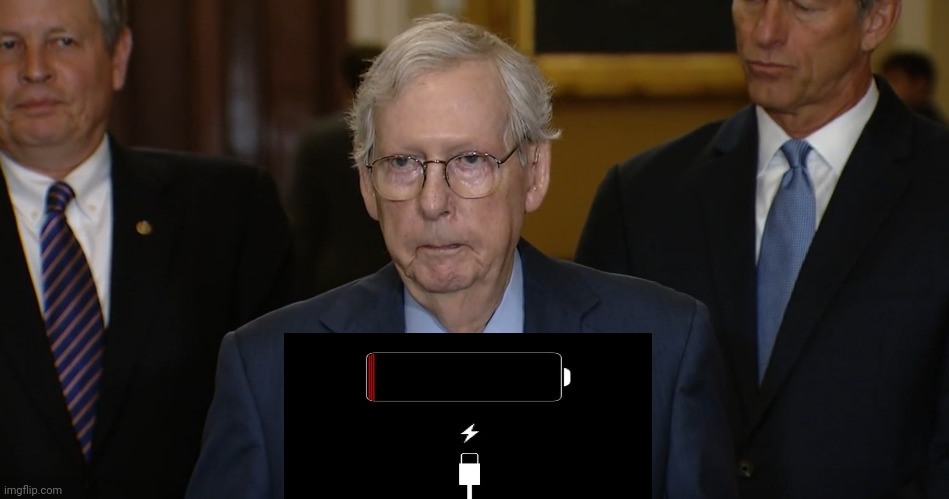 Mitch McConnell Freezes Up | image tagged in mitch mcconnell freezes up | made w/ Imgflip meme maker