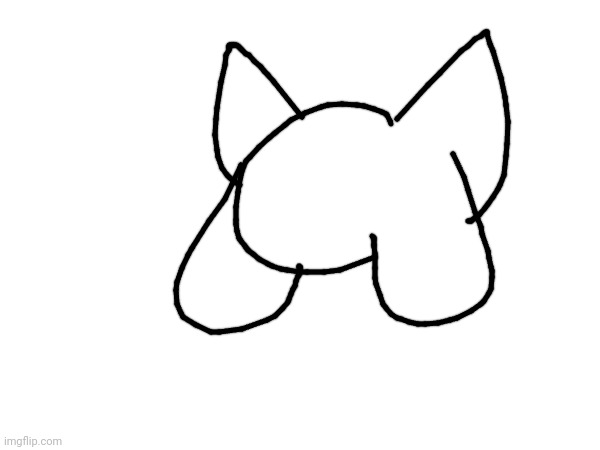 I drew a KittyDog in 5 seconds | image tagged in kittydog | made w/ Imgflip meme maker