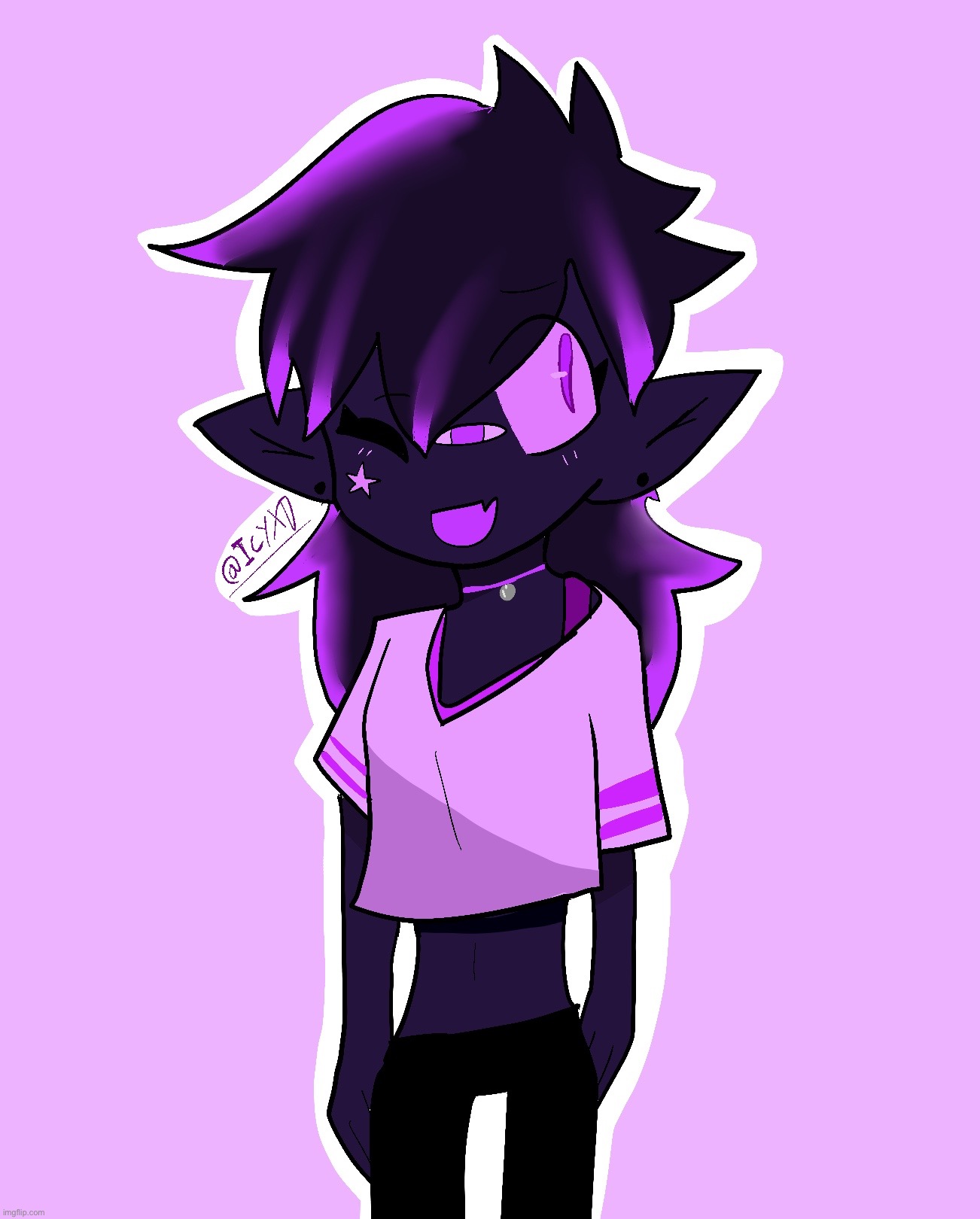 The enderian girl WillowDaPillow asked me to draw for her series | made w/ Imgflip meme maker
