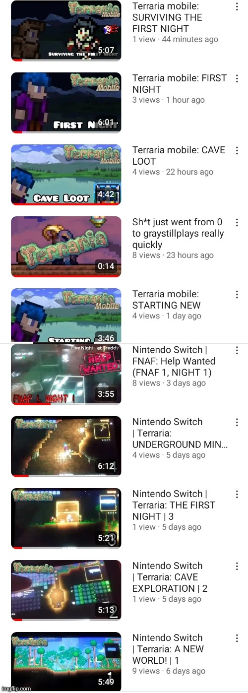 Some of my most recent gaming vids. | image tagged in retrothefloof,youtube,videos | made w/ Imgflip meme maker