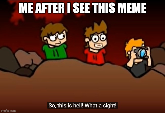 So this is Hell | ME AFTER I SEE THIS MEME | image tagged in so this is hell | made w/ Imgflip meme maker