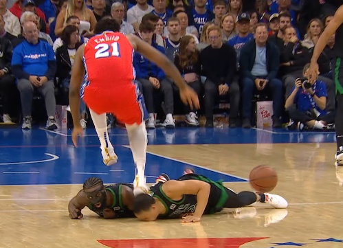 Embiid step on head Blank Meme Template