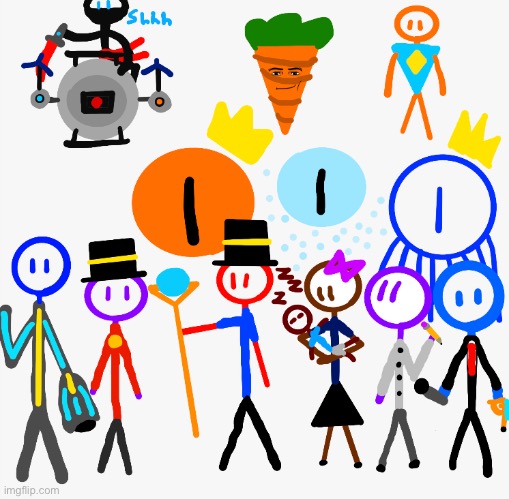 here it is, every single one of my characters in one picture | made w/ Imgflip meme maker