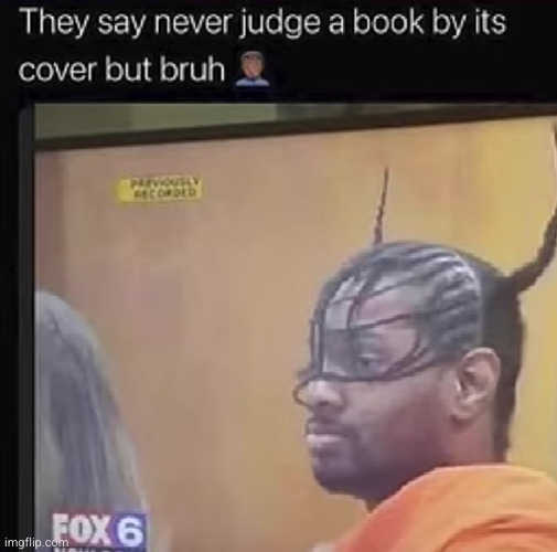 dude got his hair ideas from the future XD | image tagged in hairstyle,only in ohio,funny,hair,black guy confused,tweet | made w/ Imgflip meme maker